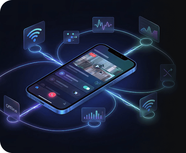 Network and environment condition testing across real devices