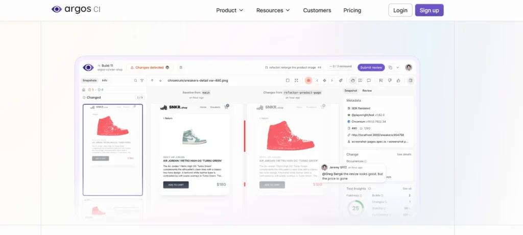 Best 9 Visual Regression Testing Tools for 2026 (Compared) 12 Argos Visual Regression Testing