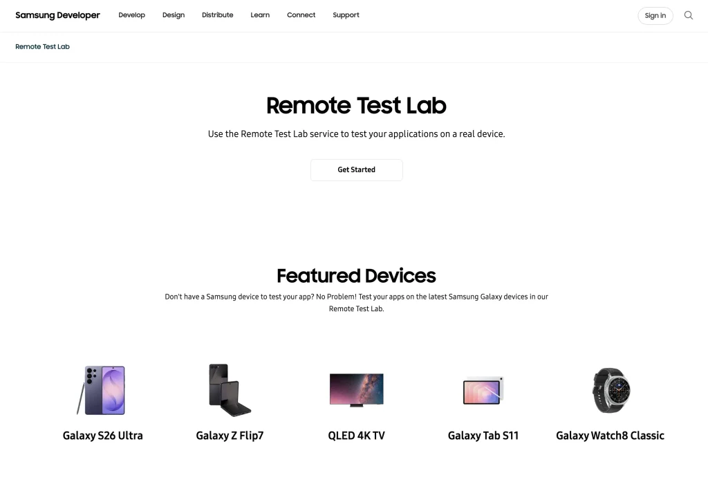 Samsung Remote Test Lab