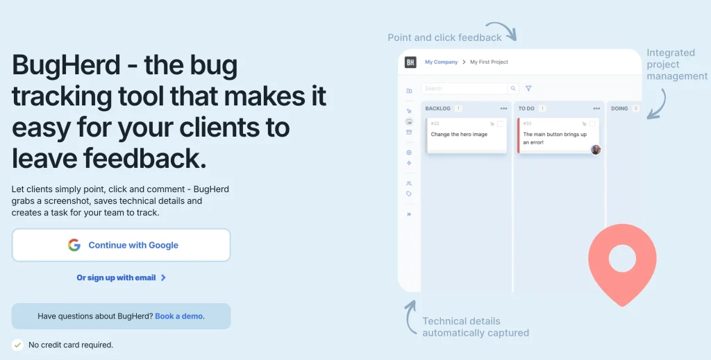Best Bug Tracking Software in 2026: Compare Features, Pricing & Top Picks 3 BugHerd Bug Tracking Tool Client Website Feedback Made