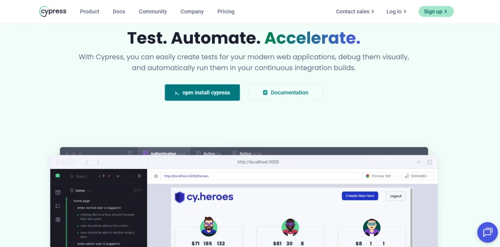 cypress popular to playwright alternative
