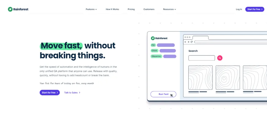 Best 20 SaaS Testing Tools 21 Rainforest QA Saas testing tool