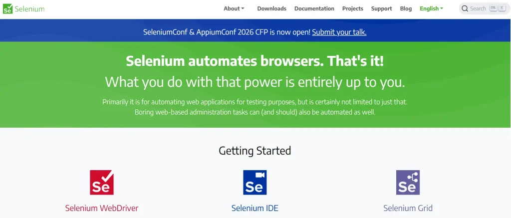 Best 20 SaaS Testing Tools 3 Selenium Saas automation testing tool