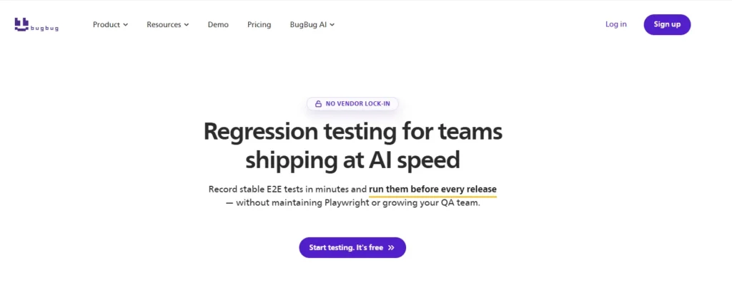 Regression Testing Tools: Compare Open-Source, AI, and Enterprise Platforms 10 BugBug