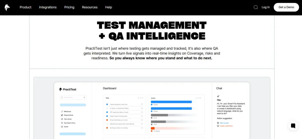PractiTest - test lifecycle management