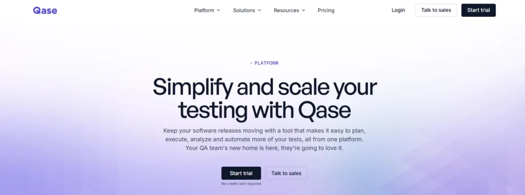 Qase AI-powered test management 