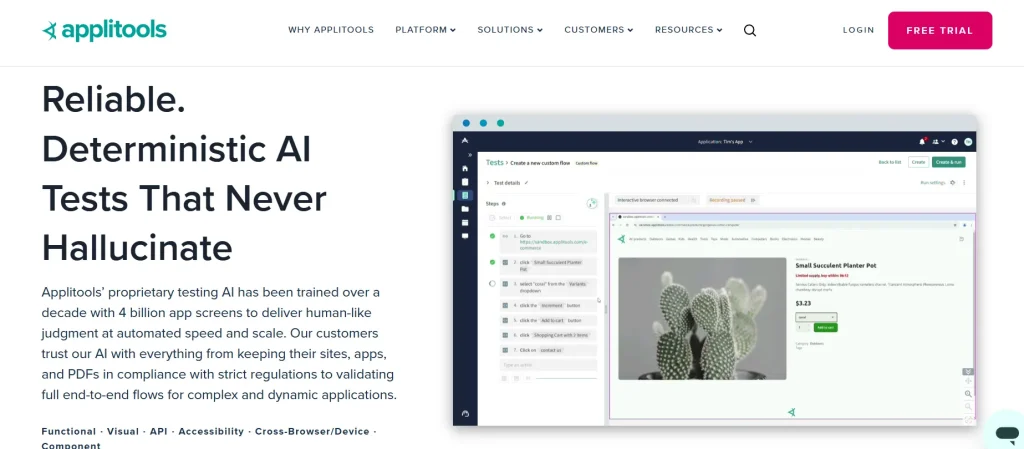 19 Mobile App Testing Tools & Automation Frameworks for Android & iOS (2026) 19 Applitools Self-Healing Test Automation