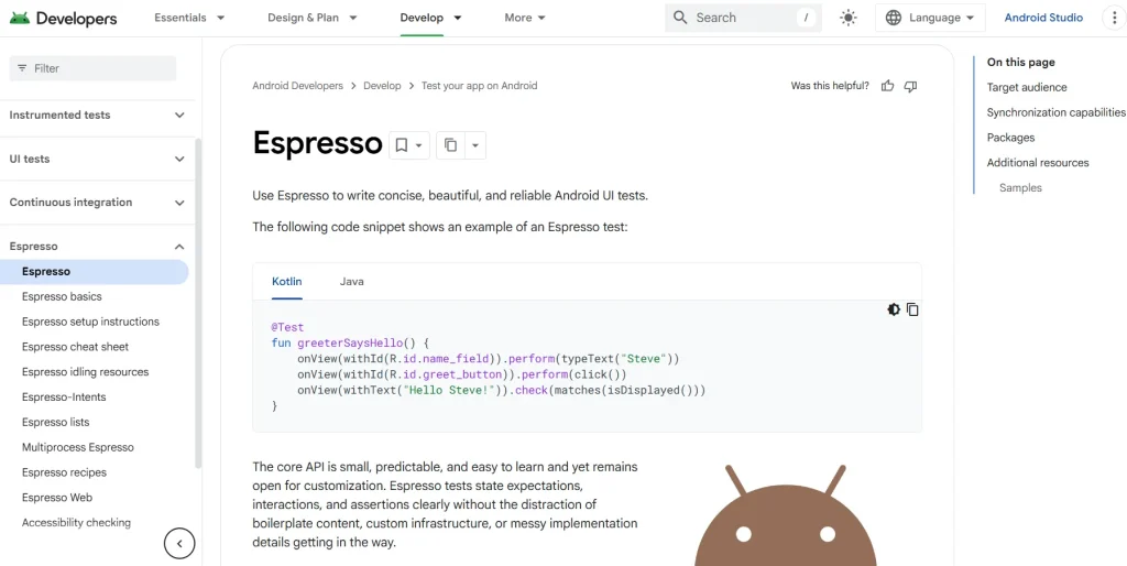 19 Mobile App Testing Tools & Automation Frameworks for Android & iOS (2026) 5 Espresso
