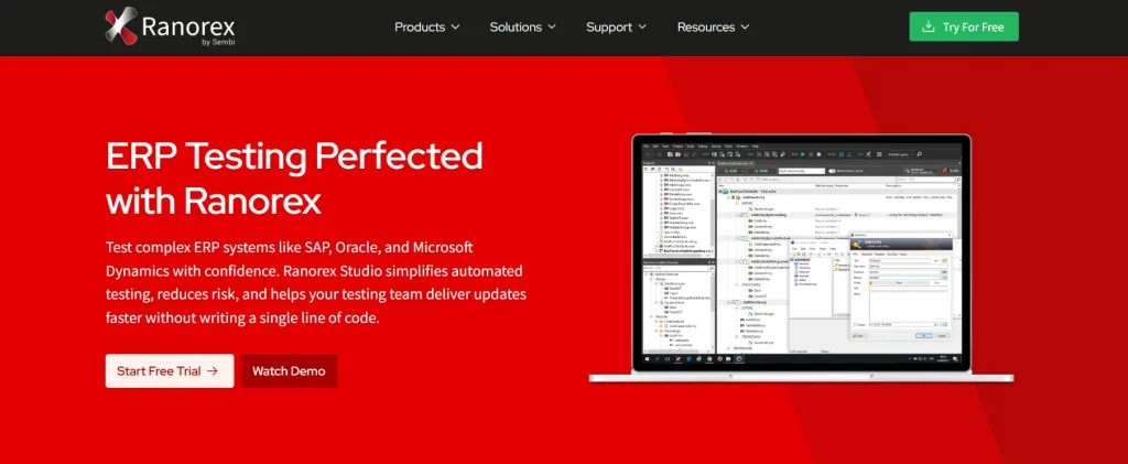 Top ERP Testing Tools for Enterprise QA Teams in 2026 12 Ranorex Studio ERP testing tool