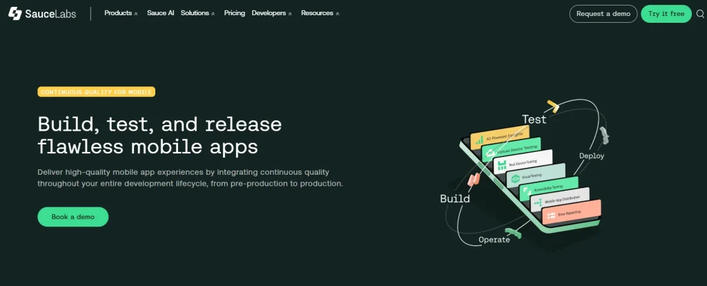 19 Mobile App Testing Tools & Automation Frameworks for Android & iOS (2026) 17 Sauce Labs