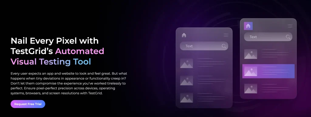 TestGrid AI-powered visual testing software