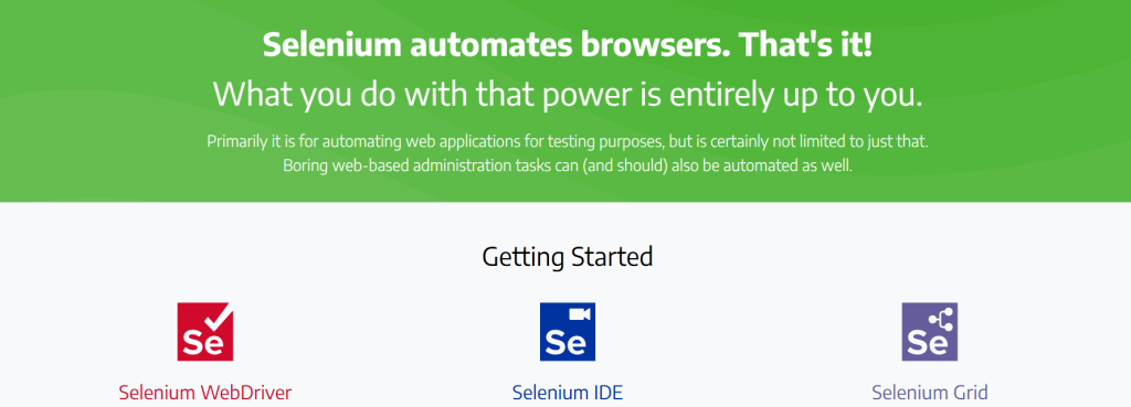 Selenium Automate Browsers