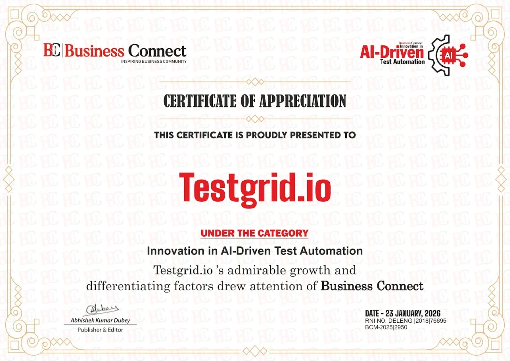  Innovation in AI-Driven Test Automation testgrid