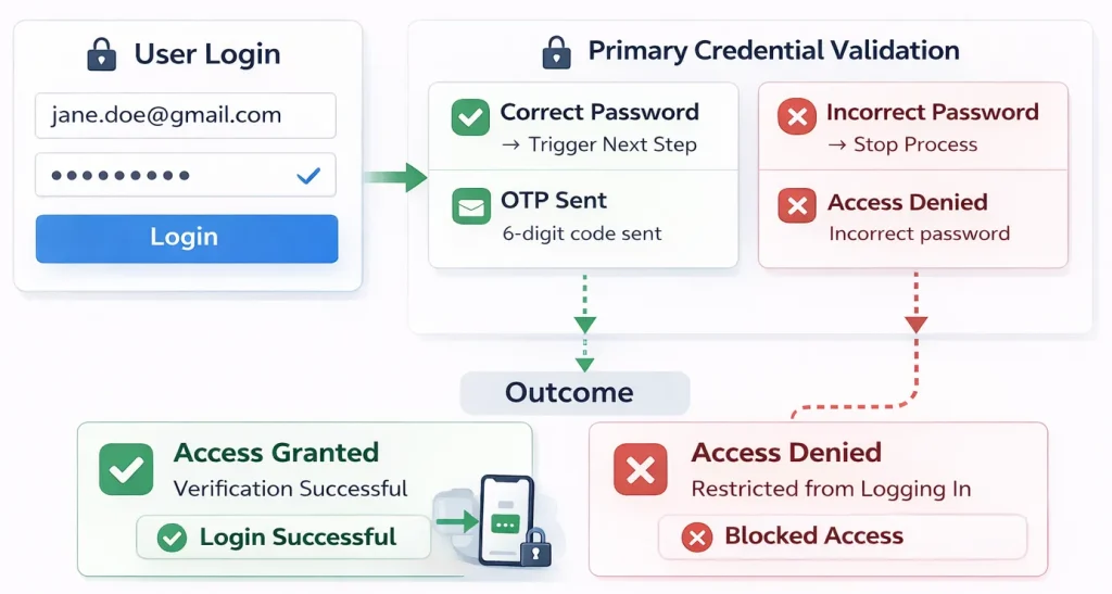 Knowledge factor test scenarios