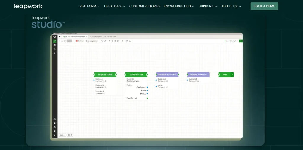Leapwork for sap testing