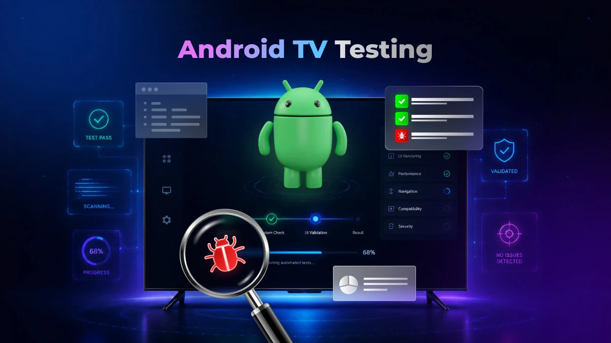 Android TV app testing