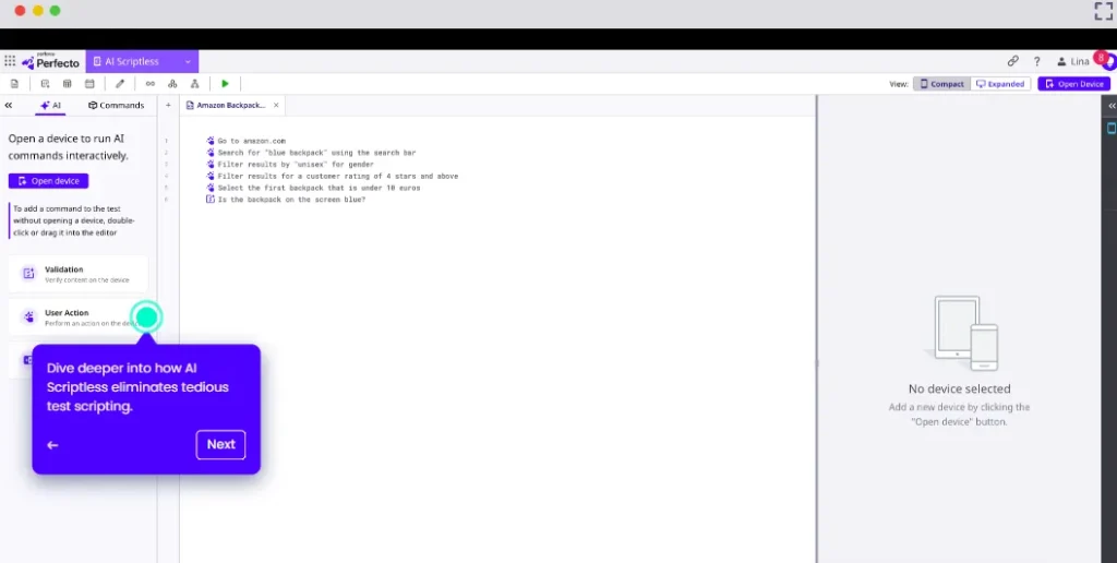 Perfecto Test Automation