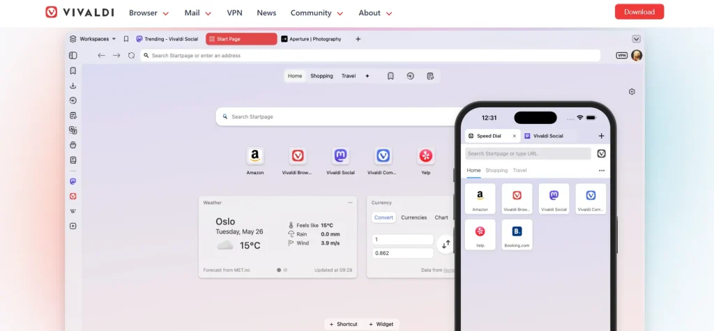 13 Best Browsers for Mac in 2026 (Tested & Compared) 8 Vivaldi