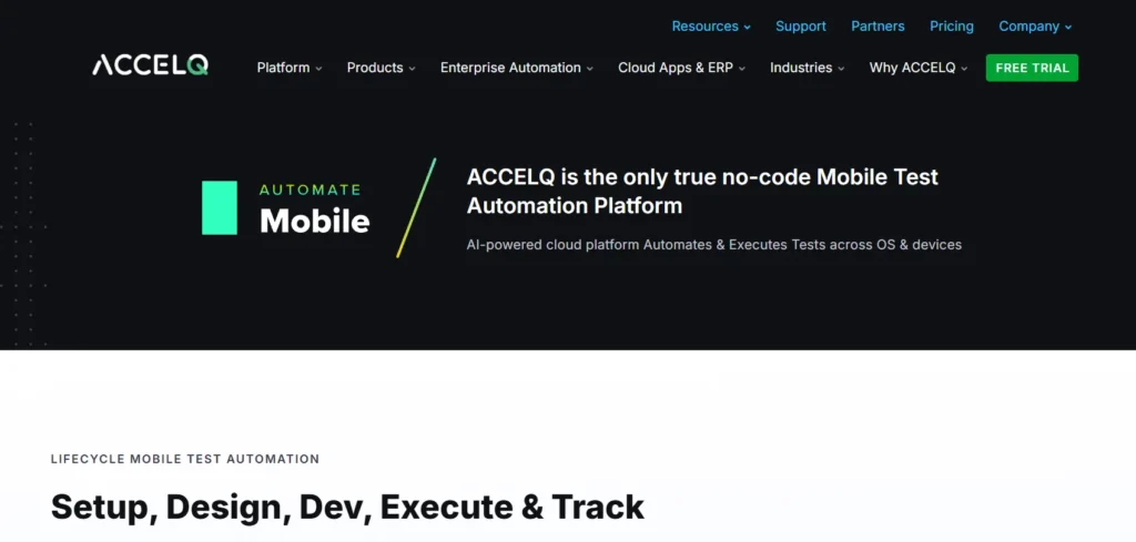 Best 9 AI Tools for Mobile App Testing in 2026 7 Accelq Nocode mobile test automation
