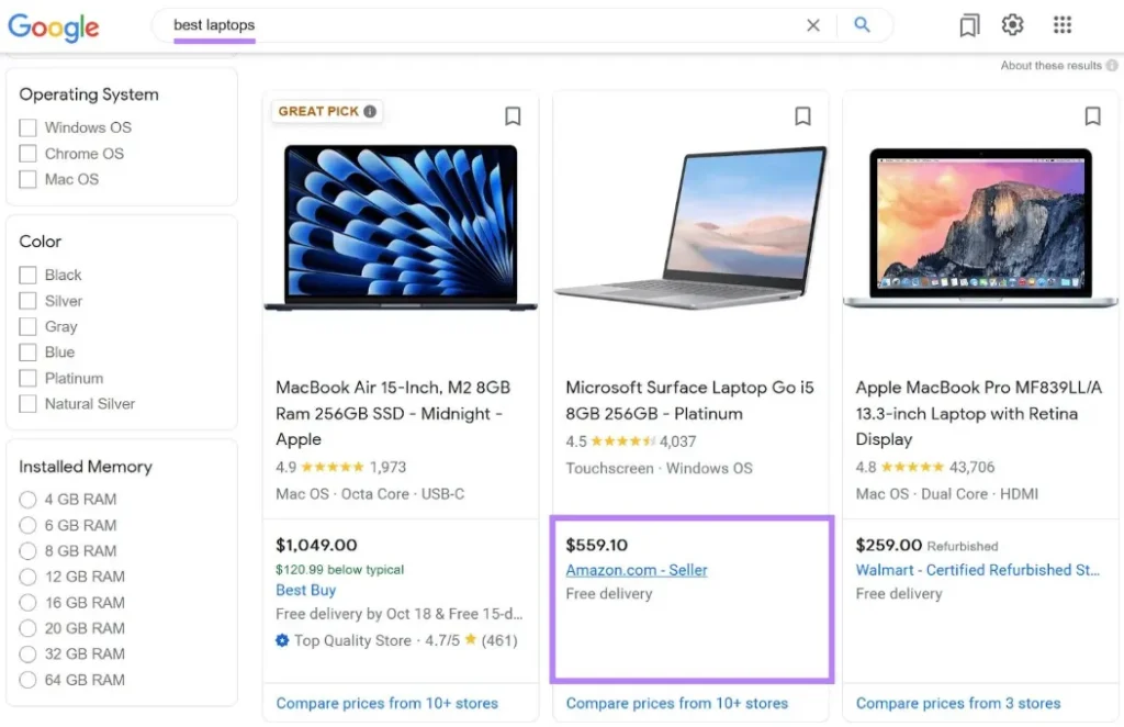 Amazon Positive search test cases