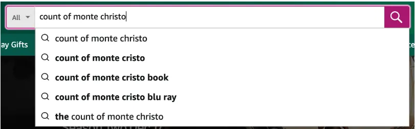 Auto-suggest and autocomplete test cases