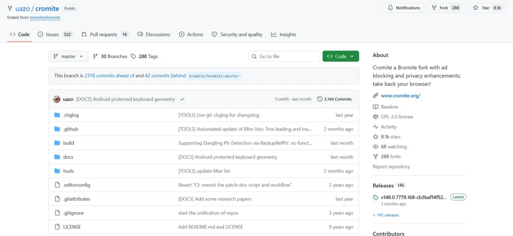 Best Browsers for Privacy: 10 Privacy-Focused Browsers 5 Cromite Chromium-based web browser