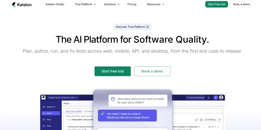 Best Generative AI Testing Tools in 2026 8 Katalon