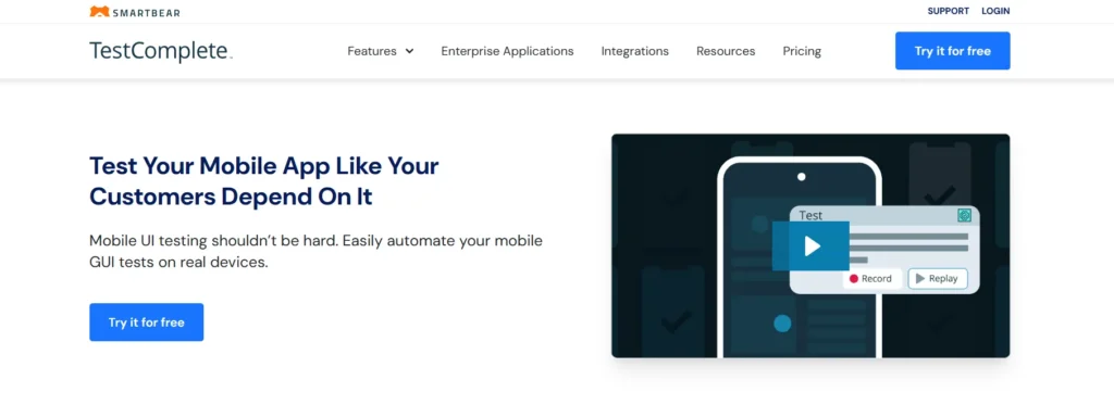 Best 9 AI Tools for Mobile App Testing in 2026 10 TestComplete by Smart Bear