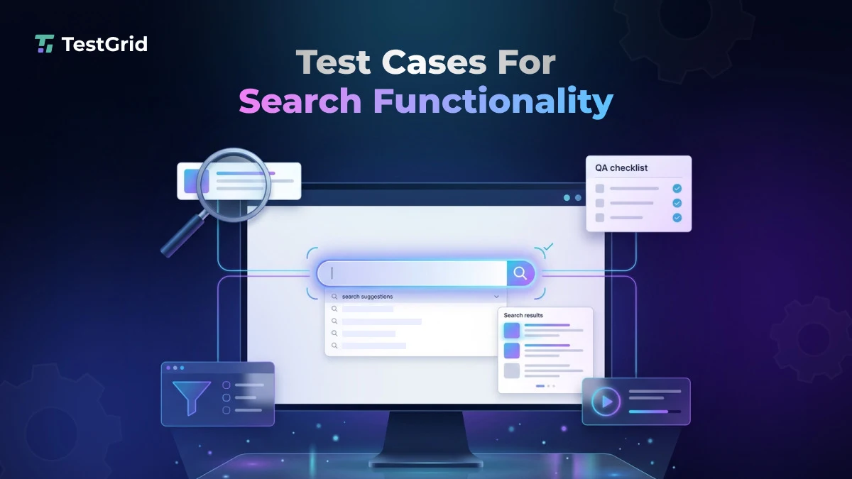 test cases for search functionality