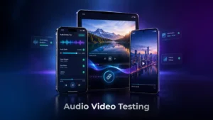 audio video testing real devices