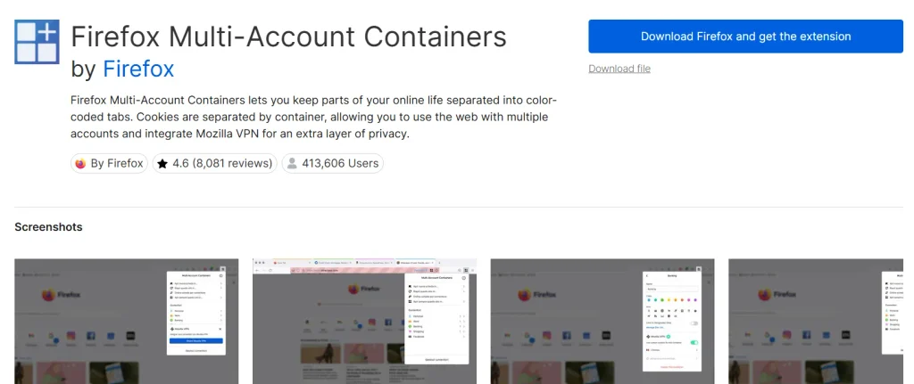 Firefox Multi-Account Containers